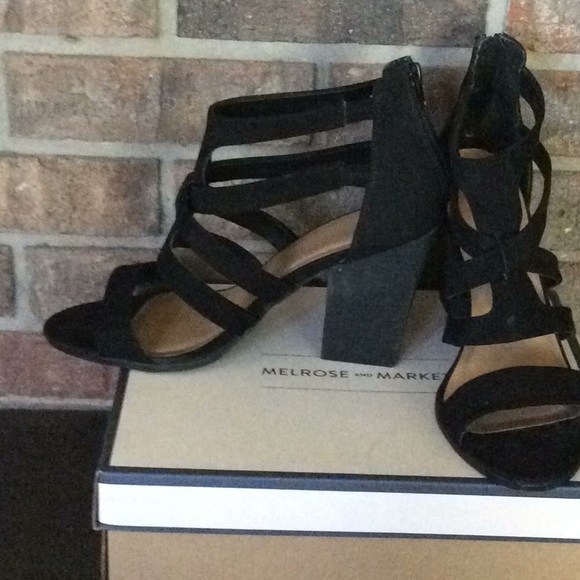 MELROSE & MARKET RORY-FAB STRAPPY HEELS - 10 M - Picture 4 of 7